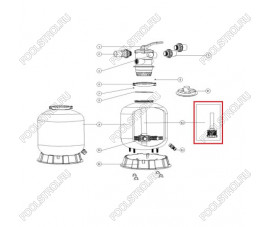 Дюзовая коробка 89011603 в комплекте с трубой для Aquaviva P400 Дюзовая коробка 89011603 в комплекте с трубой для Aquaviva P400