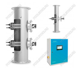 Ультрафиолетовая установка LIfetech TOP 147м3, DN250, 3kw, 18000h, Ручная очистка