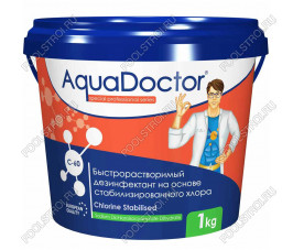 Дезинфектант на основе хлора быстрого действия AquaDoctor C-60 1 кг
