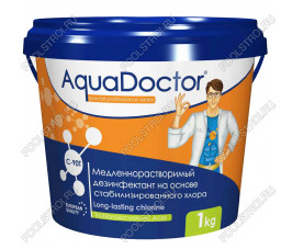 Дезинфектант для бассейна на основе хлора длительного действия AquaDoctor C-90T 1 кг