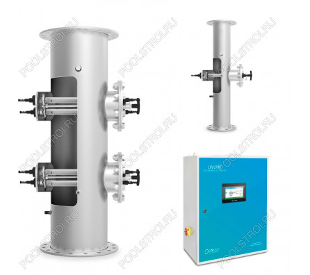 Ультрафиолетовая установка LIfetech TOP 207м3, DN300, 3kw, 18000h, Ручная очистка