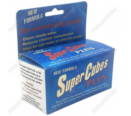 Флокулянт в гелевых блоках Melpool Super Cubes 4x75г